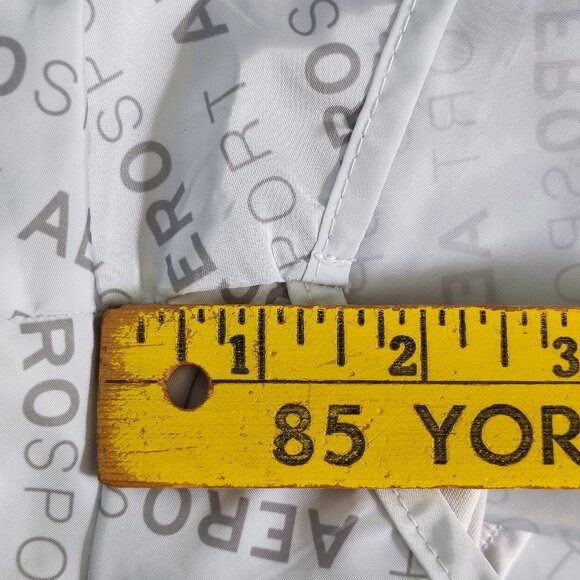 Aeropostale sport active wear short light grey graphic design women's size L - Picture 11 of 11